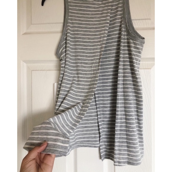 Yogalicious Striped Loungewear Top - Picture 2 of 4